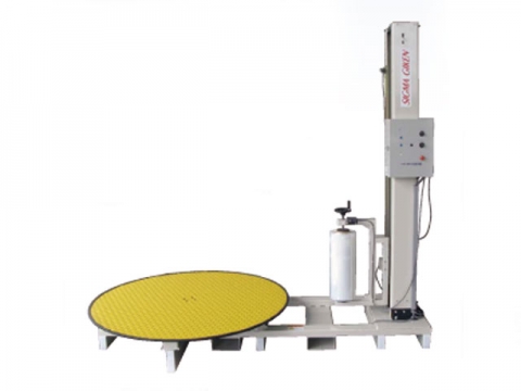 ストレッチ包装機半自動タイプ